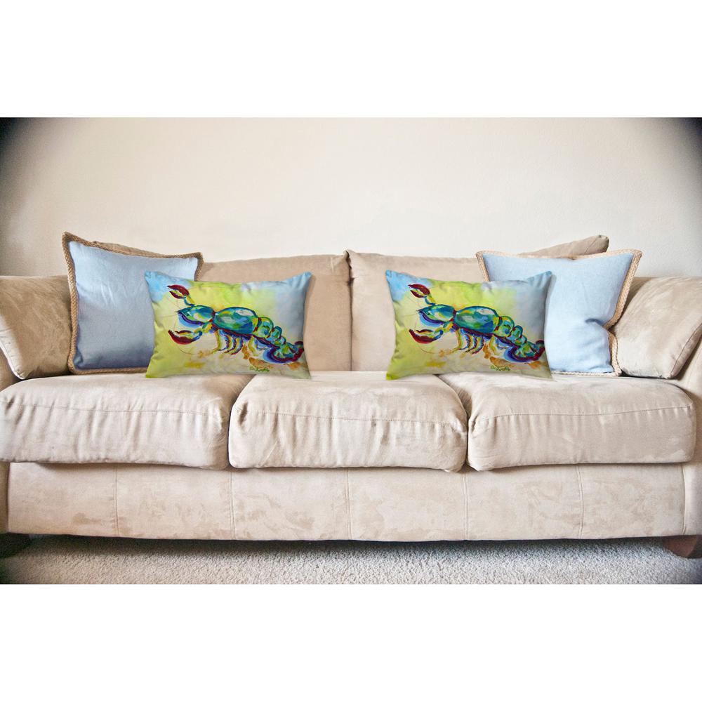 Colorful Lobster No Cord Pillow 16x20. Picture 2