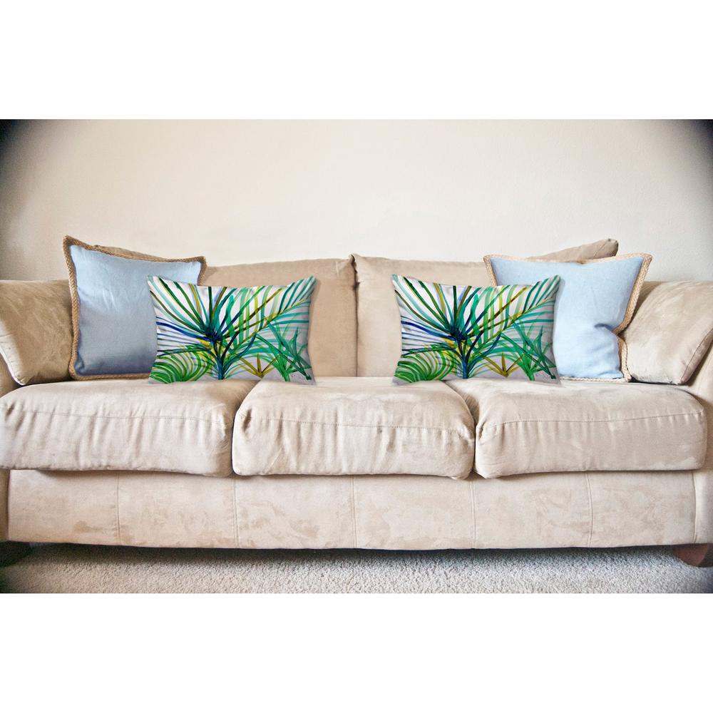 Teal Palms 16x20 No Cord Pillow. Picture 2