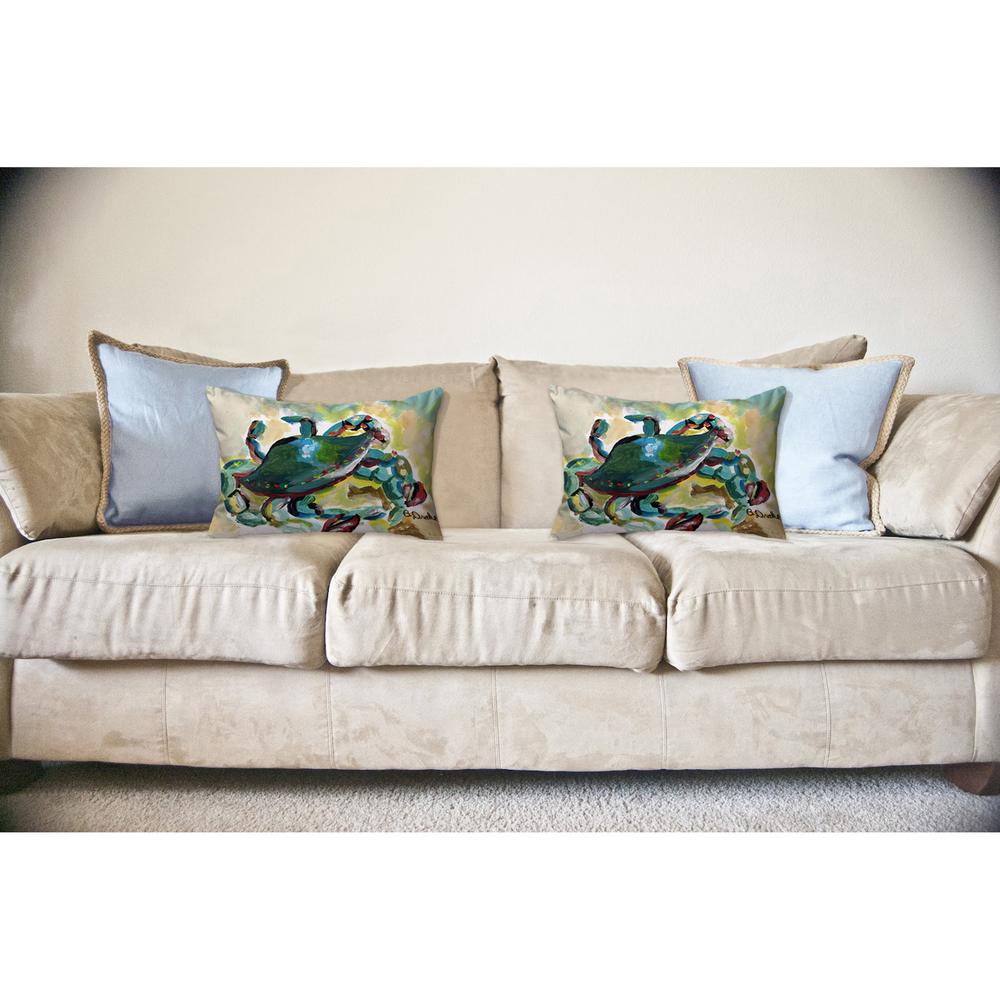 Colorful Crab 16x20 No Cord Pillow. Picture 2