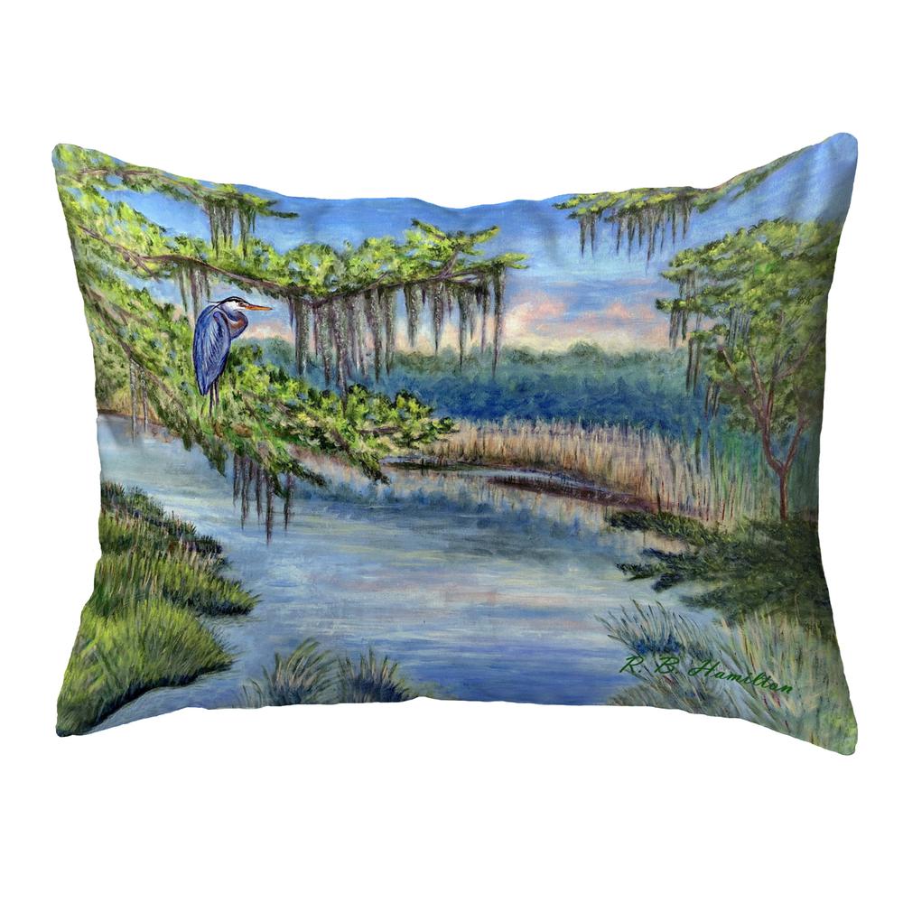 Marsh Morning Large Noncorded Pillow 16x20. Picture 1