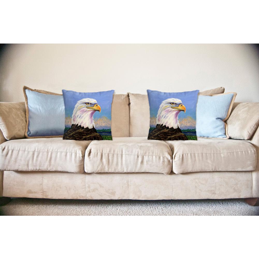 Eagle Portrait Large Noncorded Pillow. Picture 2