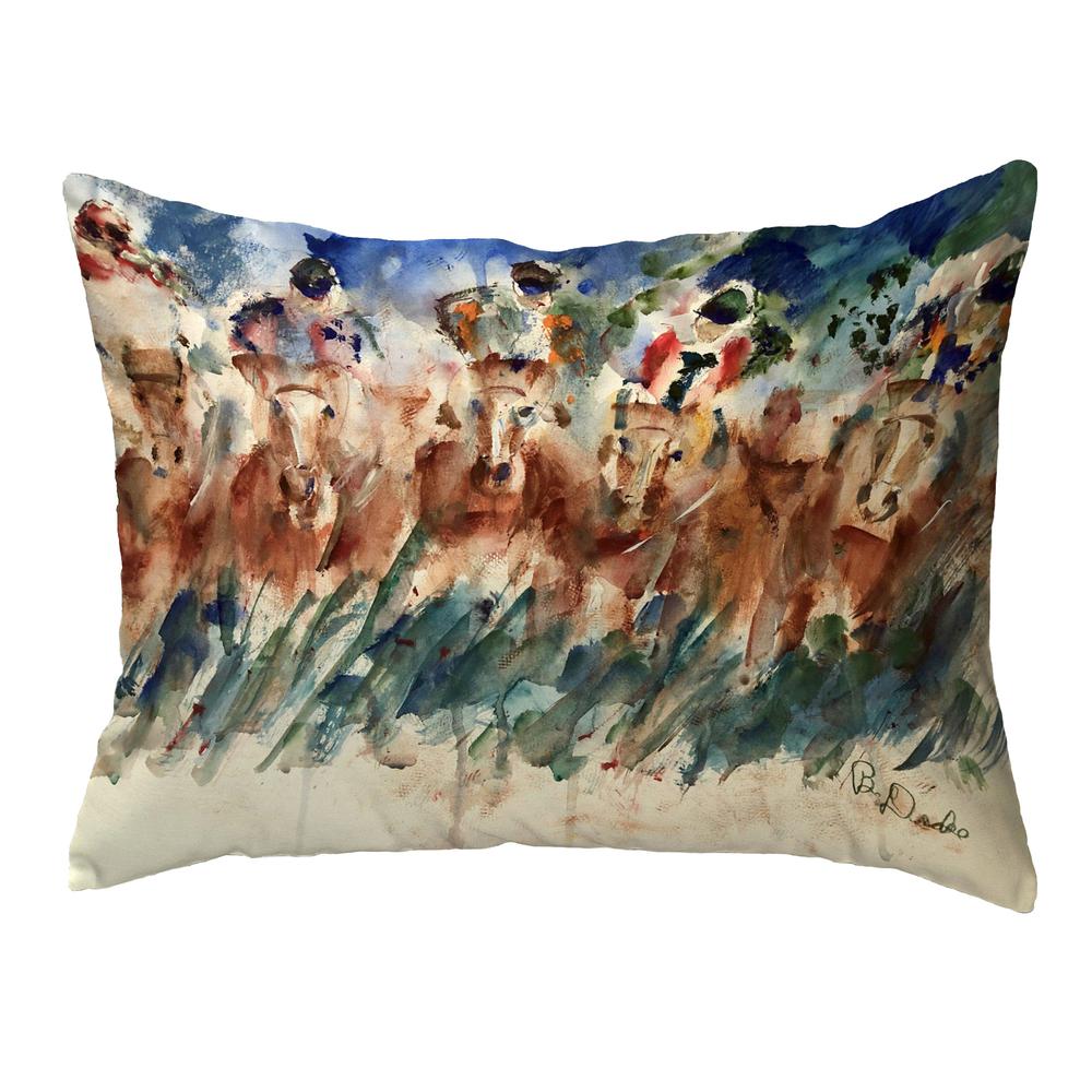 Tight Race Large Noncorded Pillow. Picture 1
