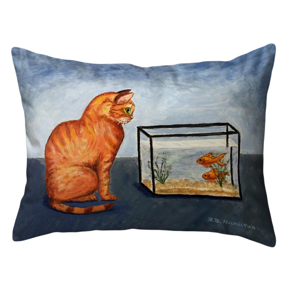Orange Like Me Large Noncorded Indoor/Outdoor Pillow 16x20. Picture 1