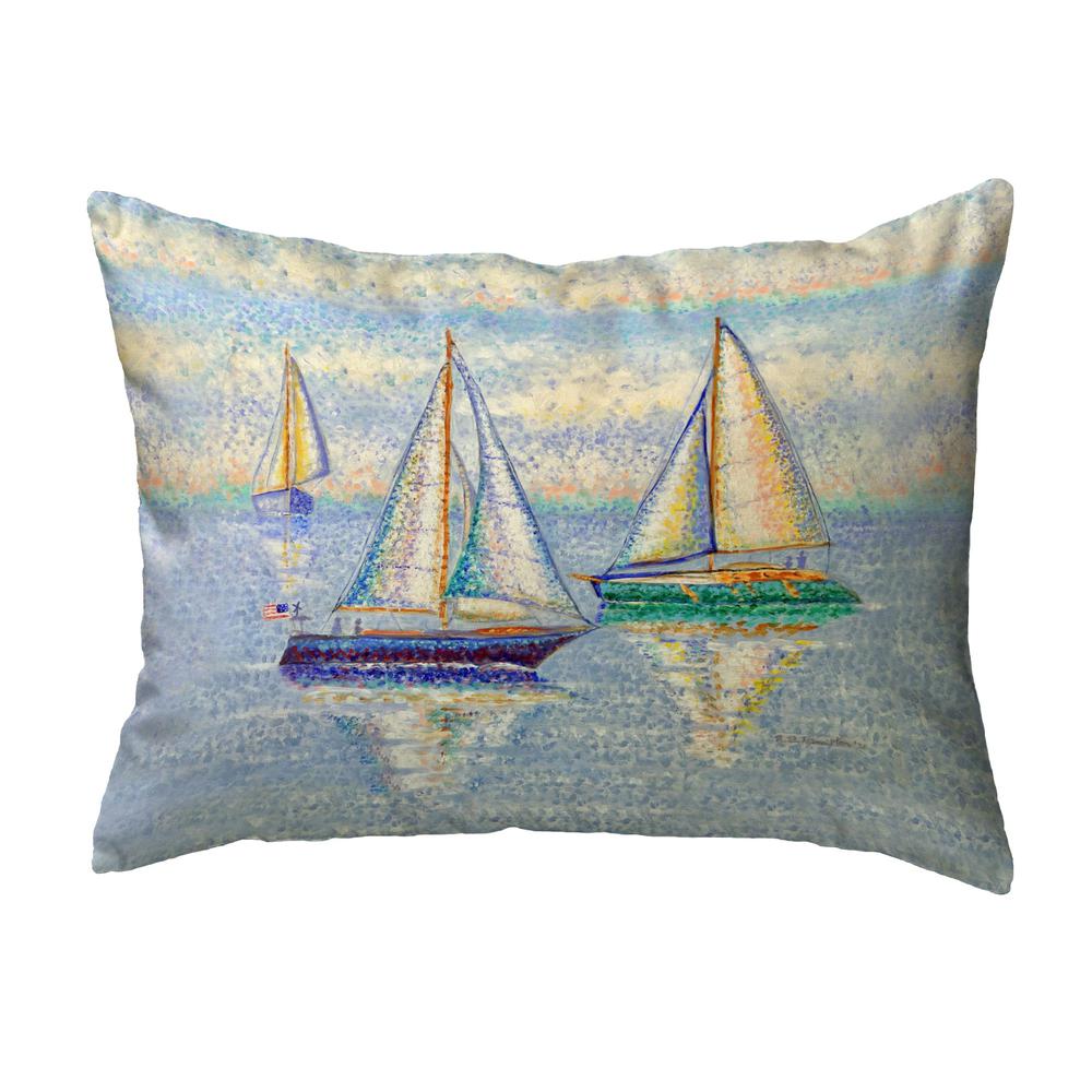Sailing By No Cord Pillow 16x20. Picture 1
