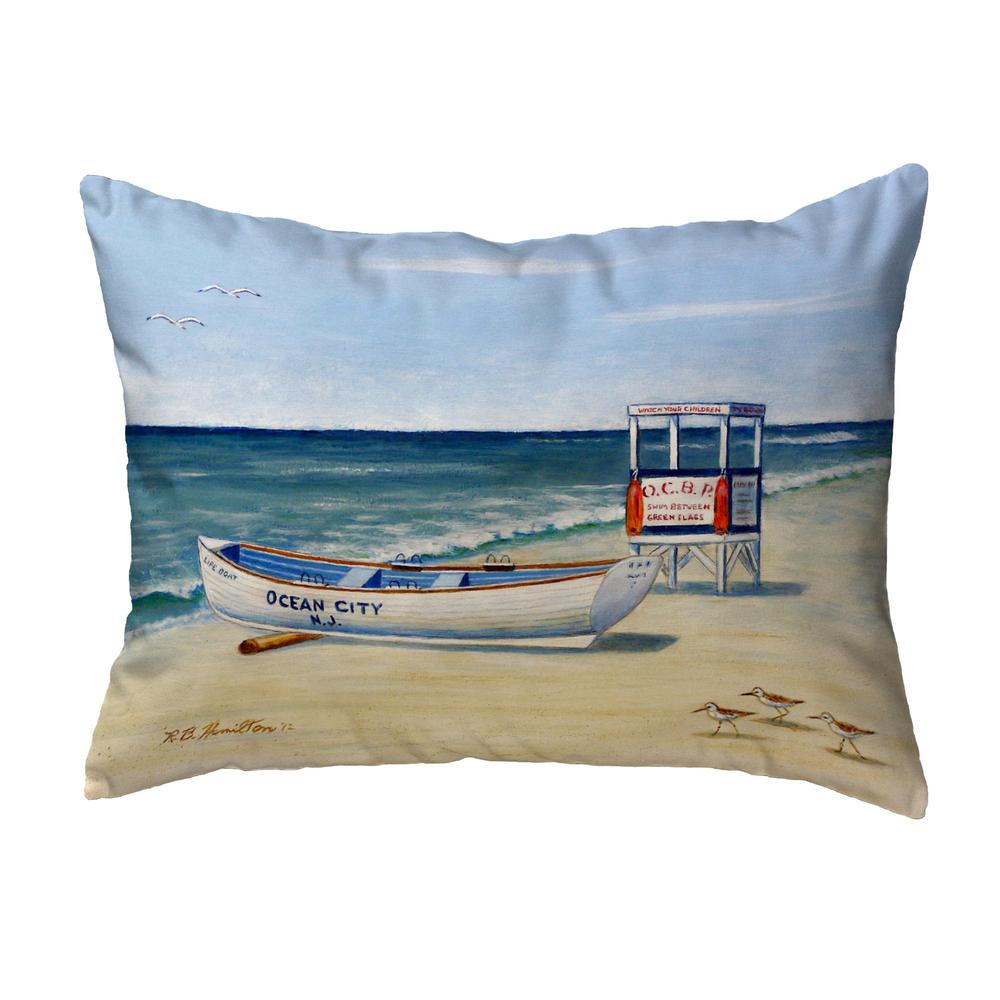 Ocean City Lifeguard Stand No Cord Pillow 16x20. Picture 1