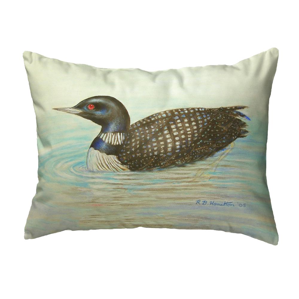 Loon No Cord Pillow 16x20. Picture 1