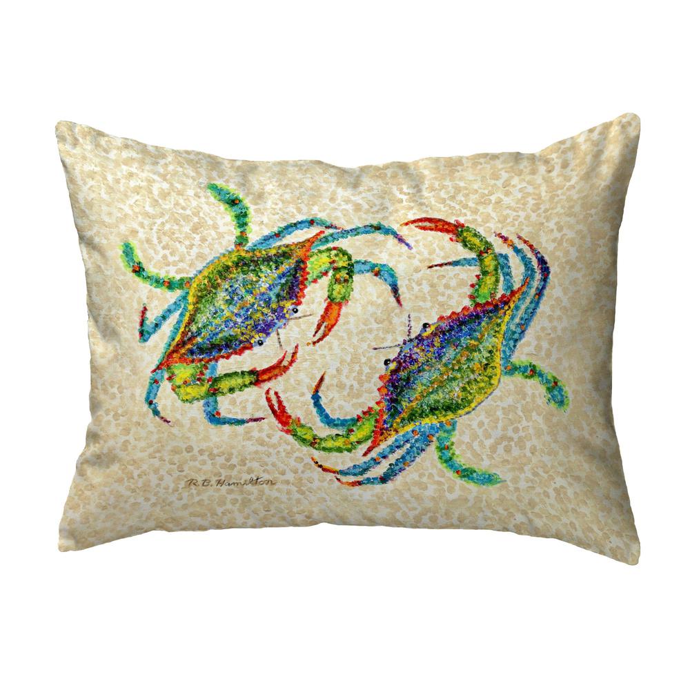 Crab Dance No Cord Pillow 16x20. Picture 1