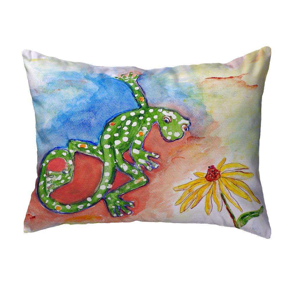 Gecko No Cord Pillow 16x20. Picture 1