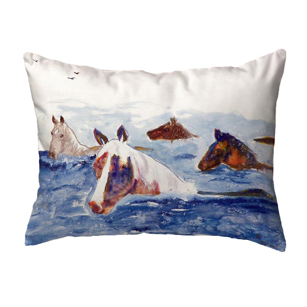 Chincoteague Ponies Pillow 16x20. Picture 1