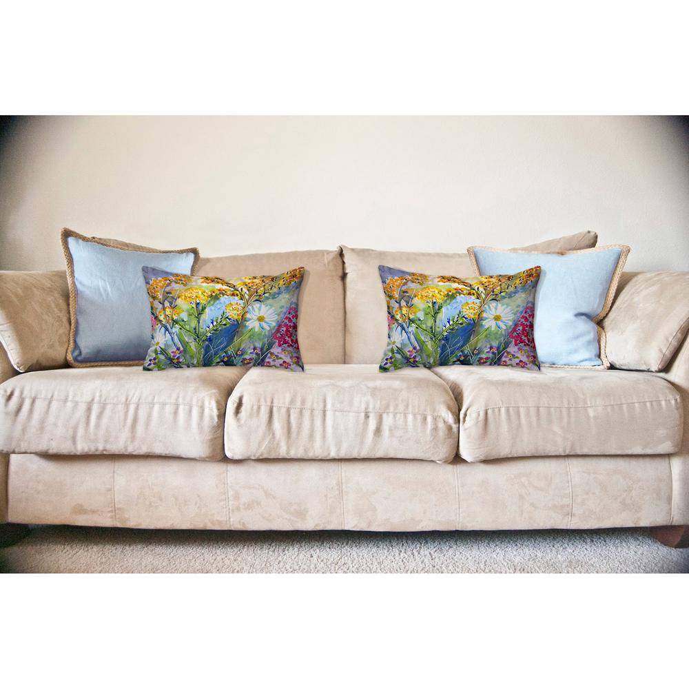 Wild Flower No Cord Pillow 16x20. Picture 2