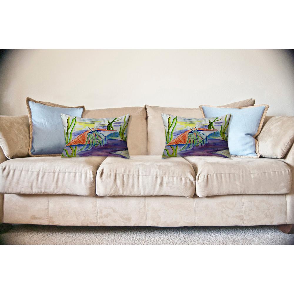 Hermit Crab No Cord Pillow 16x20. Picture 2