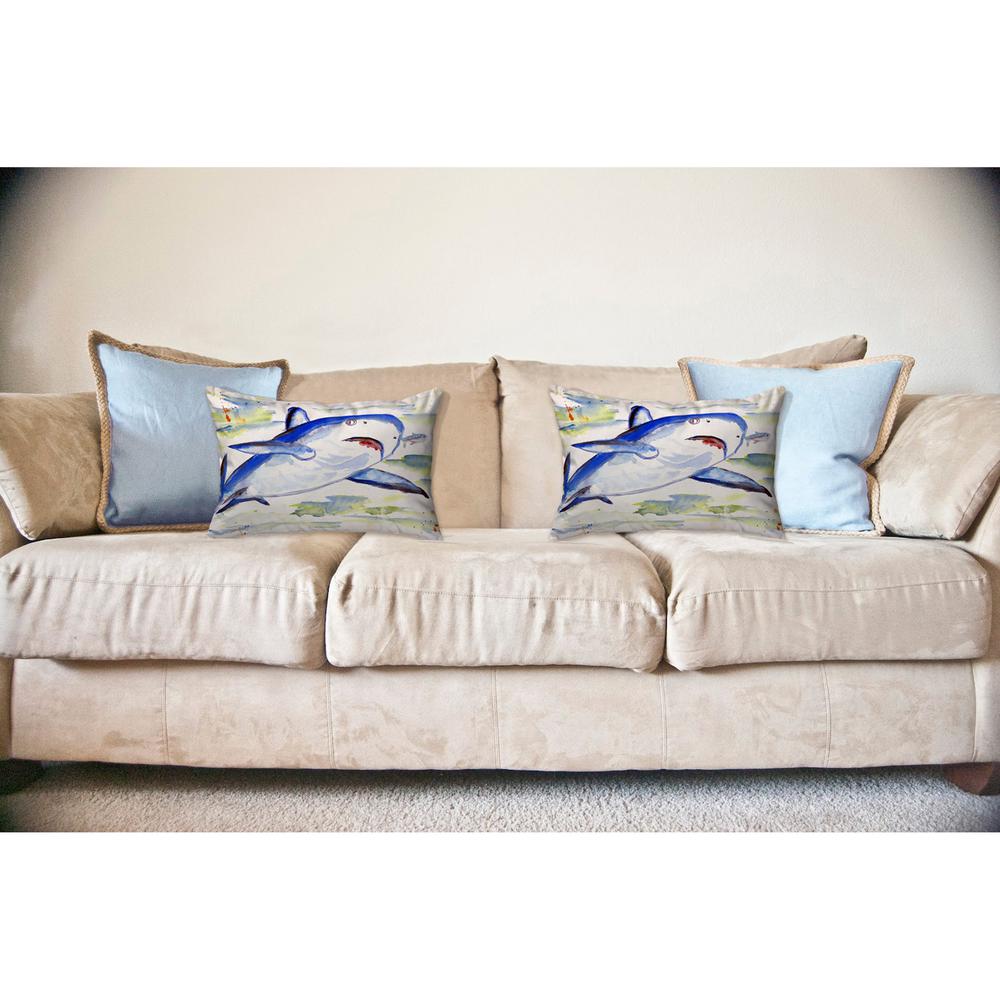 Shark No Cord Pillow 16x20. Picture 2