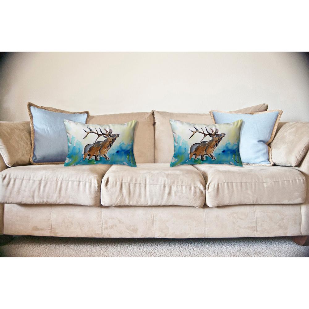 Elk No Cord Pillow 16x20. Picture 2