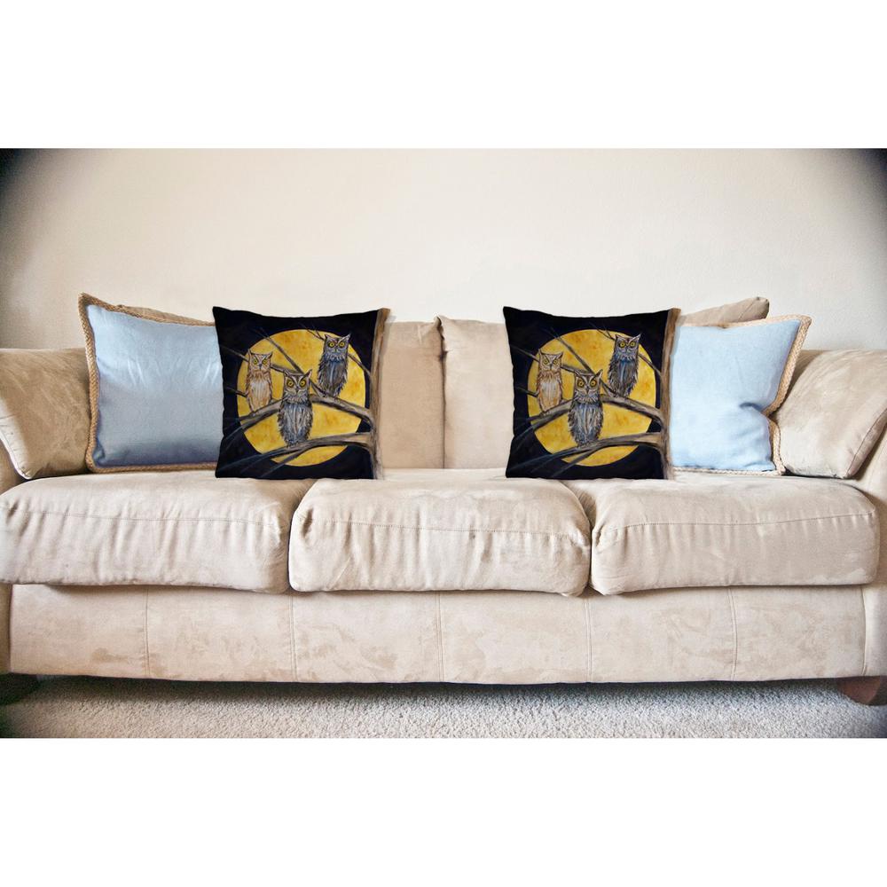 Night Owls No Cord Pillow 18x18. Picture 2