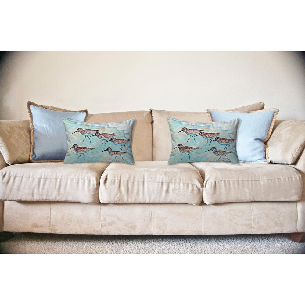 Sandpipers No Cord Pillow 16x20. Picture 2