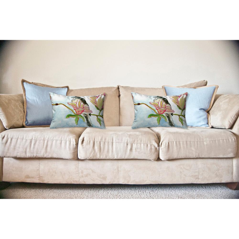 Mockingbird & Berries No Cord Pillow 16x20. Picture 2