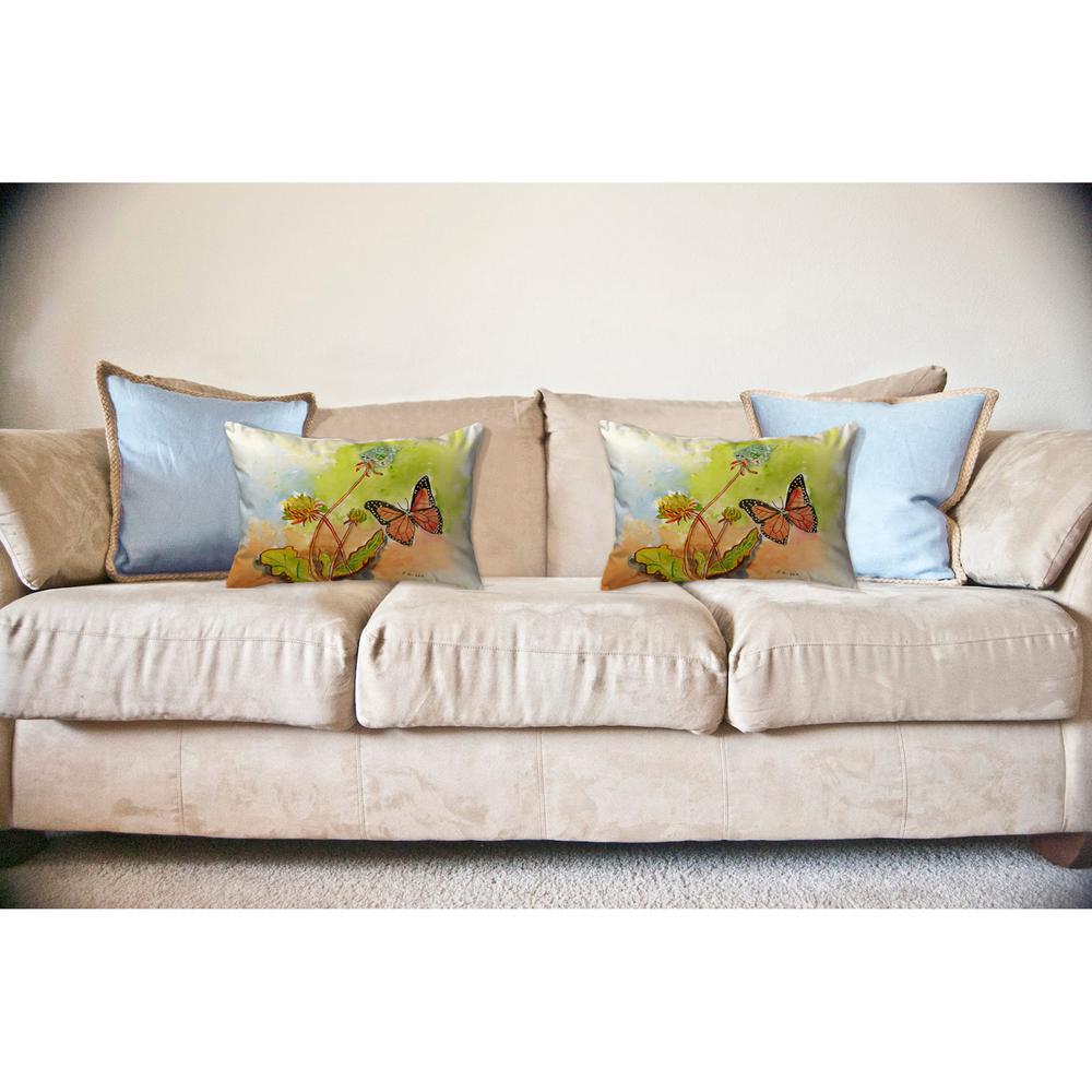 Orange Jellyfish No Cord Pillow 16x20. Picture 2