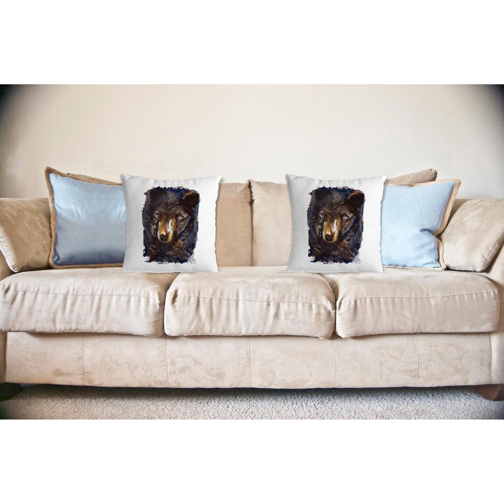 Betsy's Bear No Cord Pillow 18x18. Picture 2