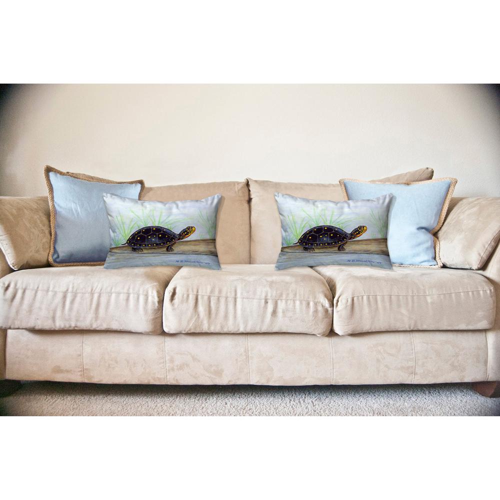 Spotted Turtle No Cord Pillow 16x20. Picture 2