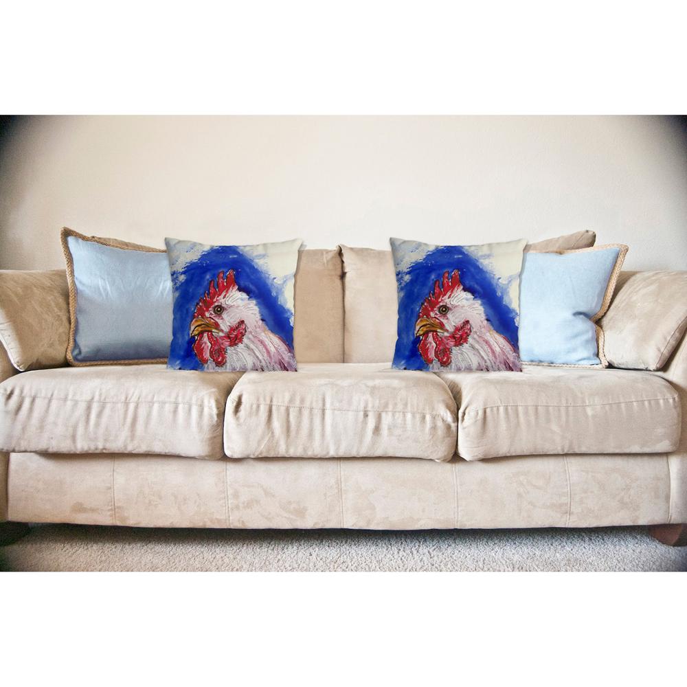 Rooster Head No Cord Pillow 18x18. Picture 2