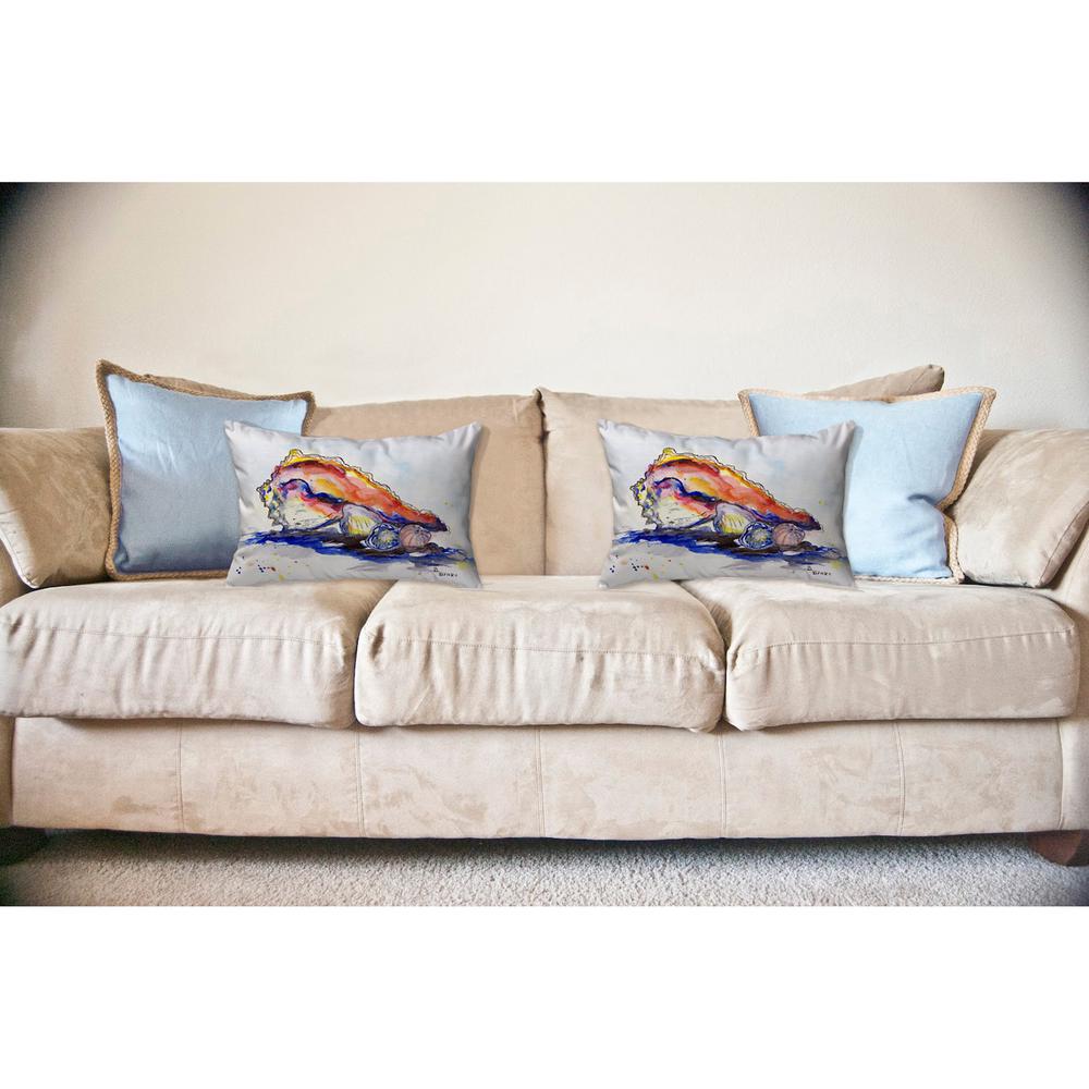 Betsy's Conch No Cord Pillow 16x20. Picture 2