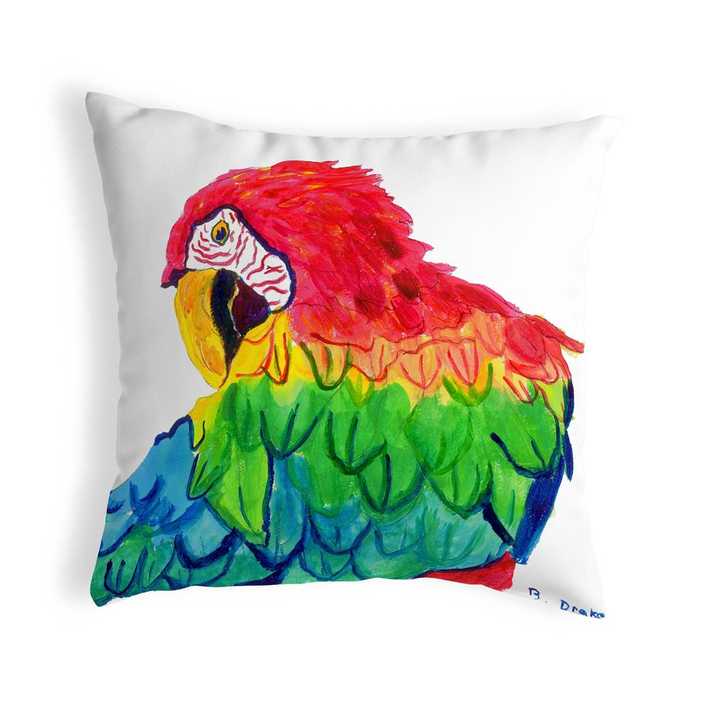 Parrot Head No Cord Pillow 18x18. Picture 1