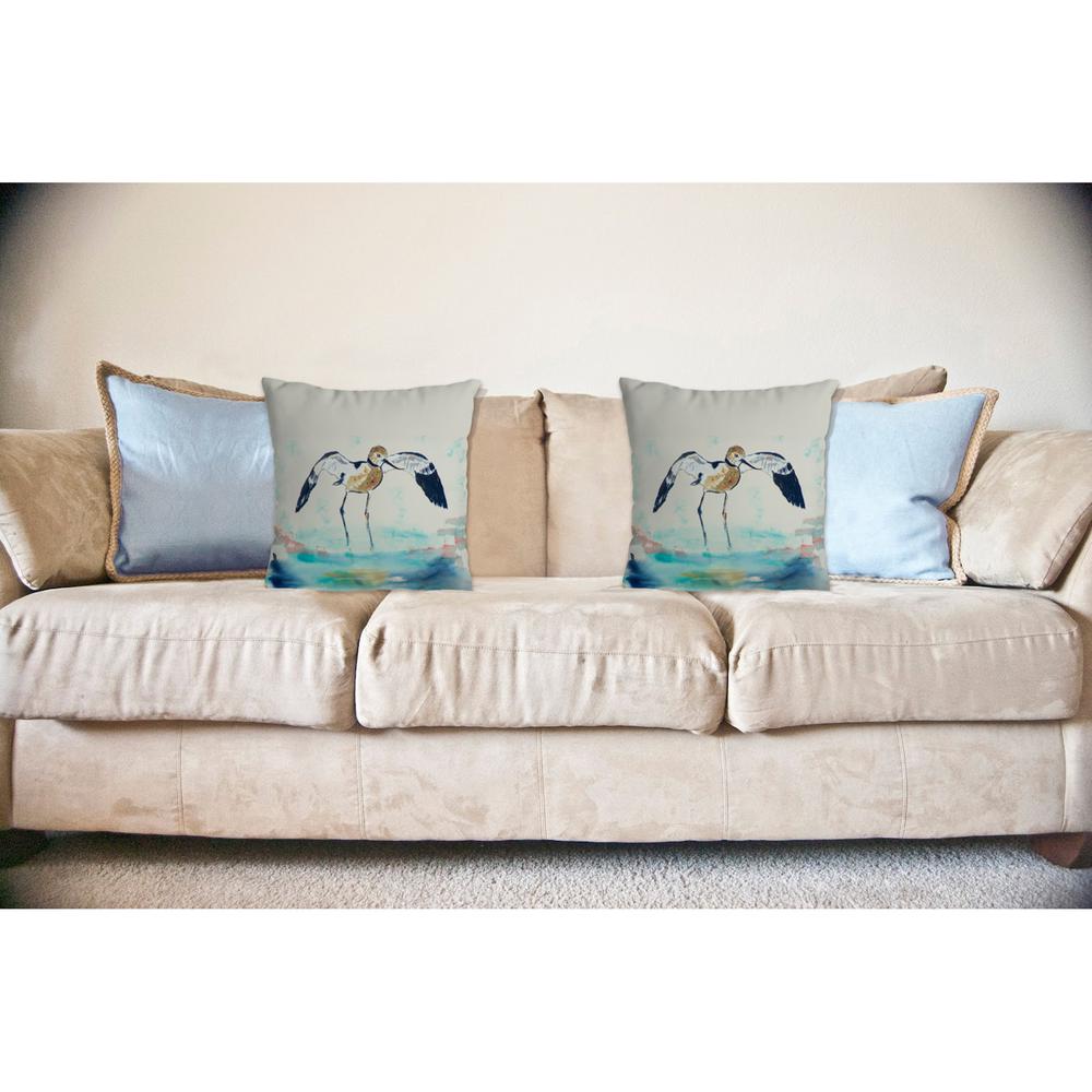 Betsy's Avocet No Cord Pillow 18x18. Picture 2