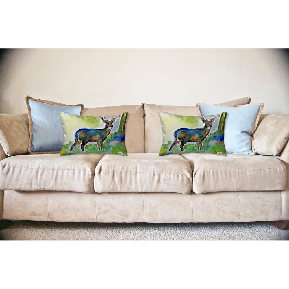 Betsy's Deer No Cord Pillow 16x20. Picture 2
