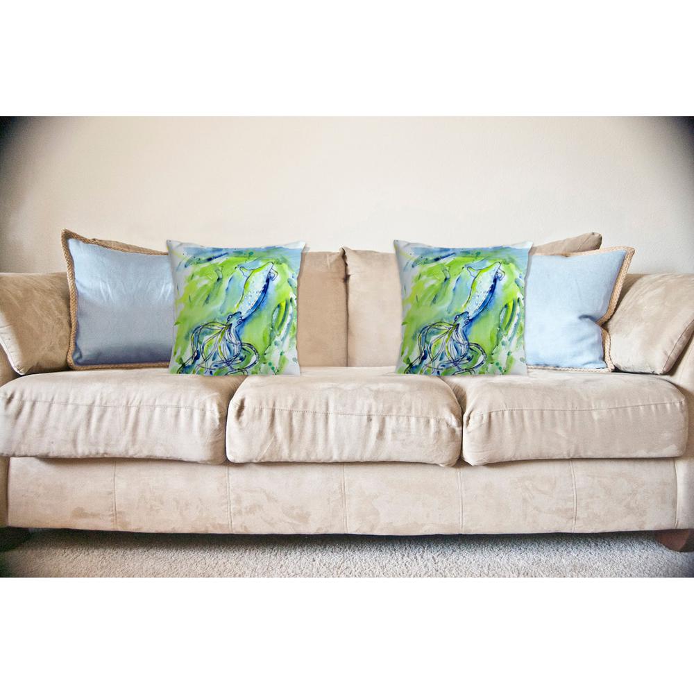 Calamari No Cord Pillow 18x18. Picture 2