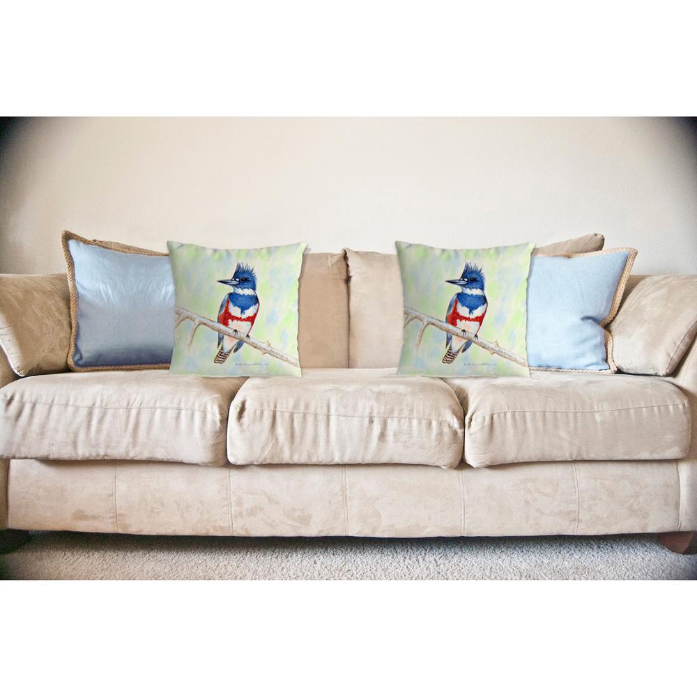 Kingfisher No Cord Pillow 18x18. Picture 2