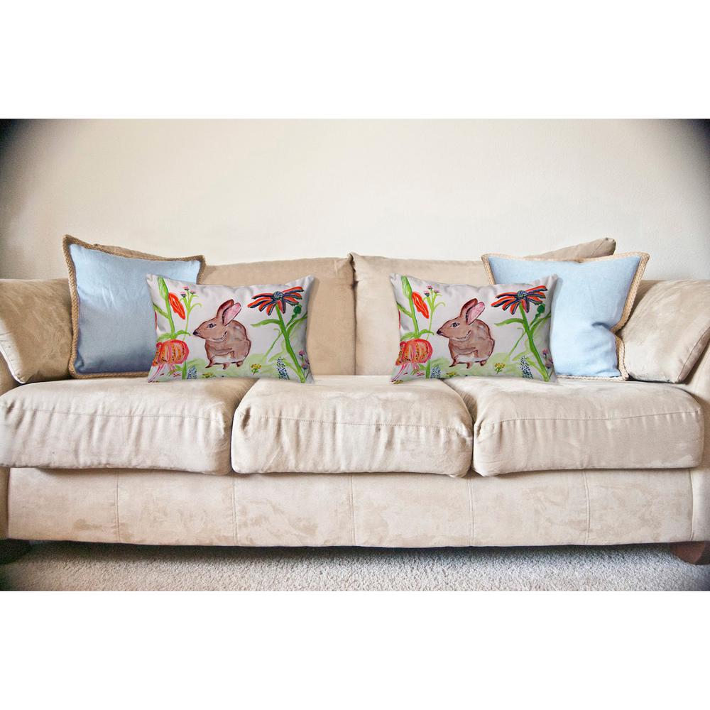 Brown Rabbit Left No Cord Pillow, 16x20. Picture 2