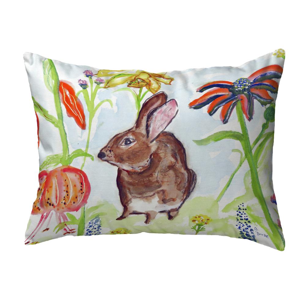 Brown Rabbit Left No Cord Pillow 16x20. Picture 1