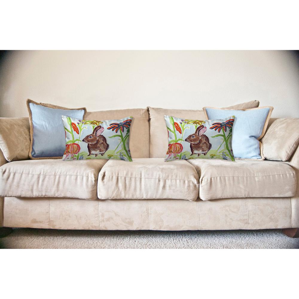 Brown Rabbit Left No Cord Pillow 16x20. Picture 2
