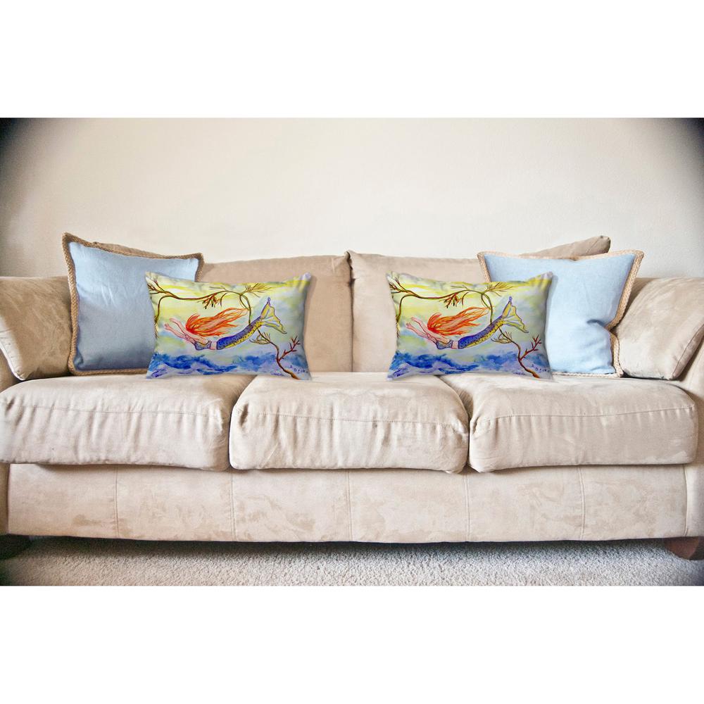 Diving Mermaid No Cord Pillow 16x20. Picture 2
