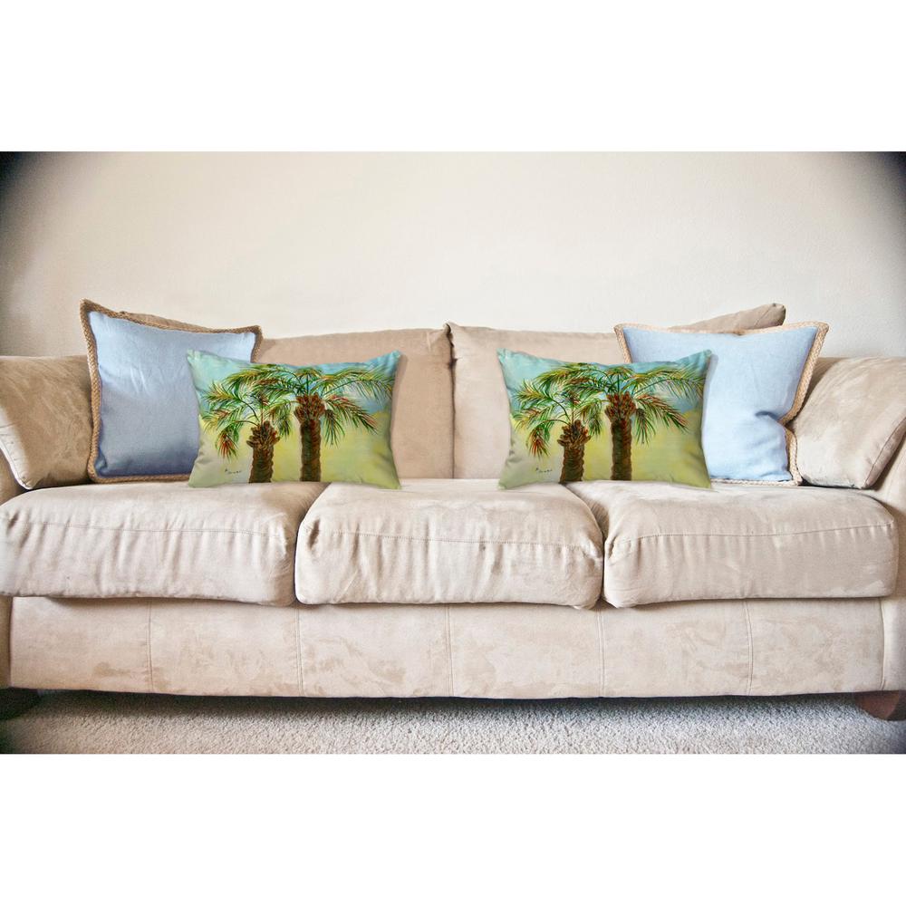 Betsy's Palms No Cord Pillow 16x20. Picture 2