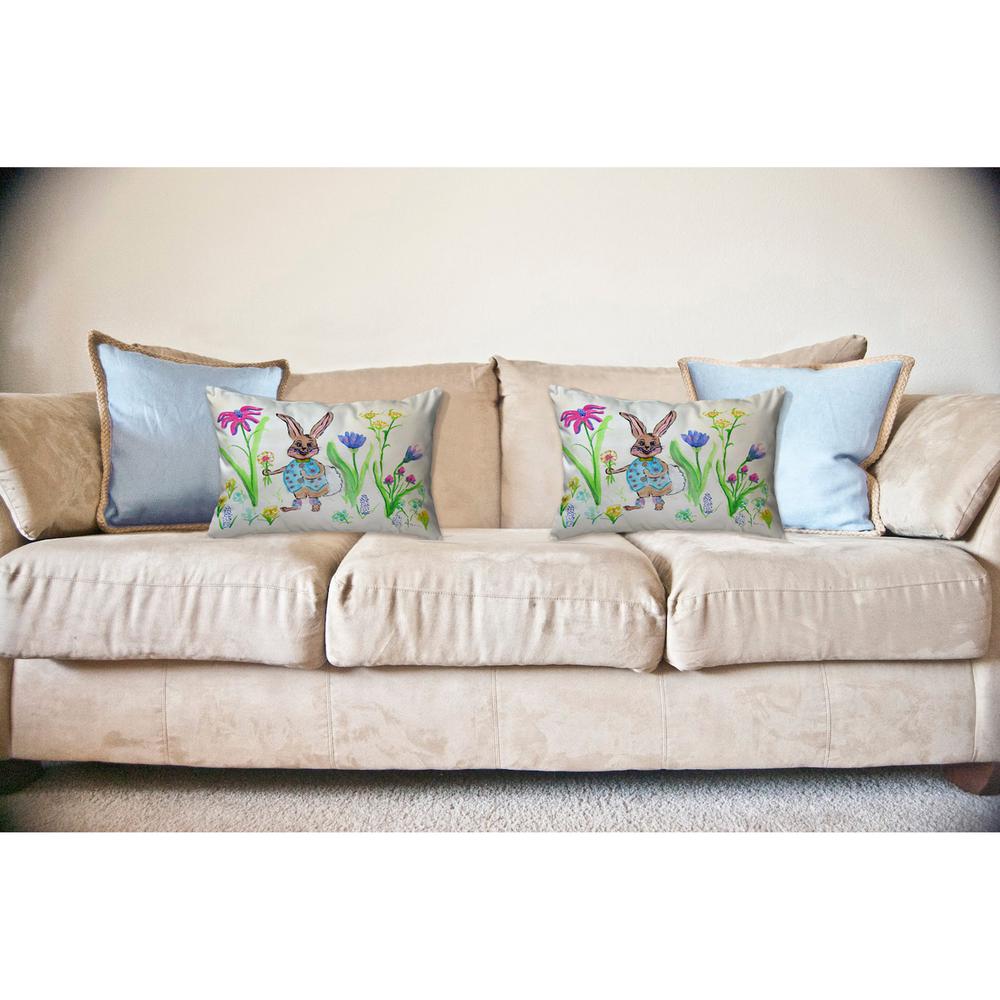 Happy Bunny No Cord Pillow 16x20. Picture 2