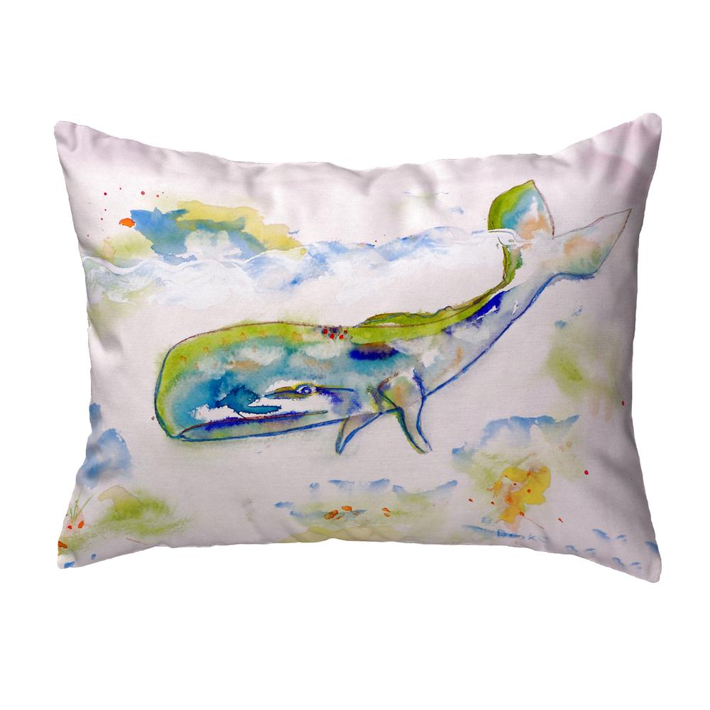 Whale No Cord Pillow 16x20. Picture 1