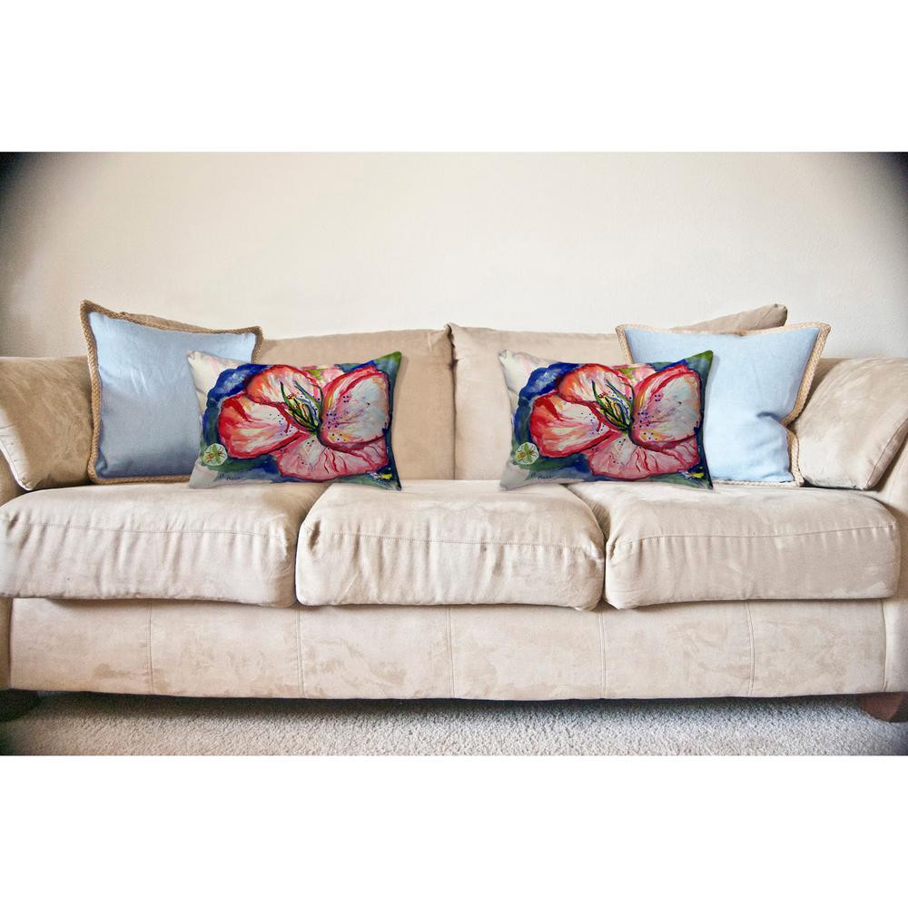 Hibiscus No Cord Pillow 16x20. Picture 2