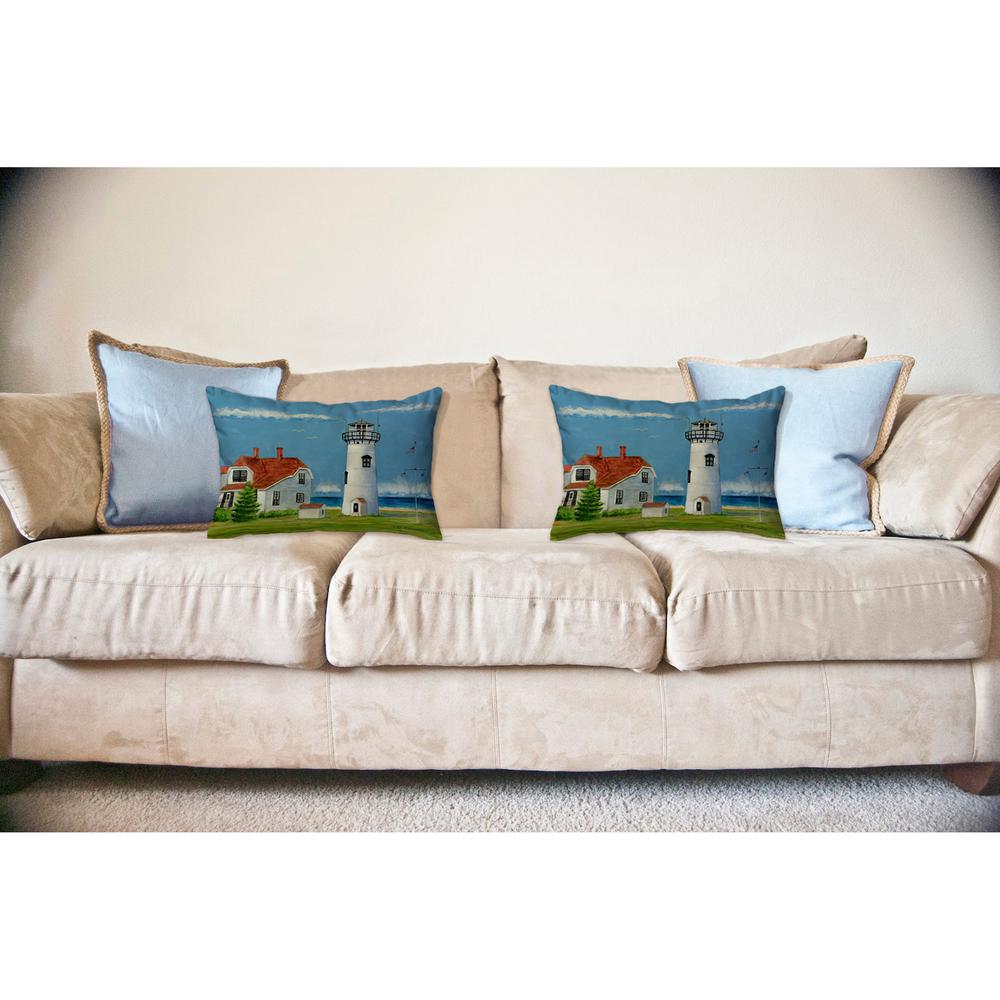 Chatham MA Lighthouse No Cord Pillow 16x20. Picture 2