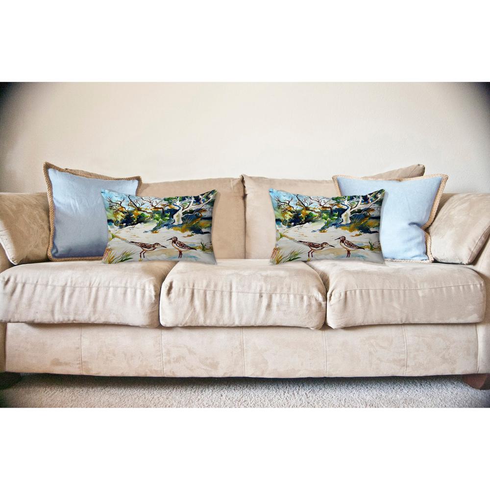 Tree & Beach No Cord Pillow 16x20. Picture 2