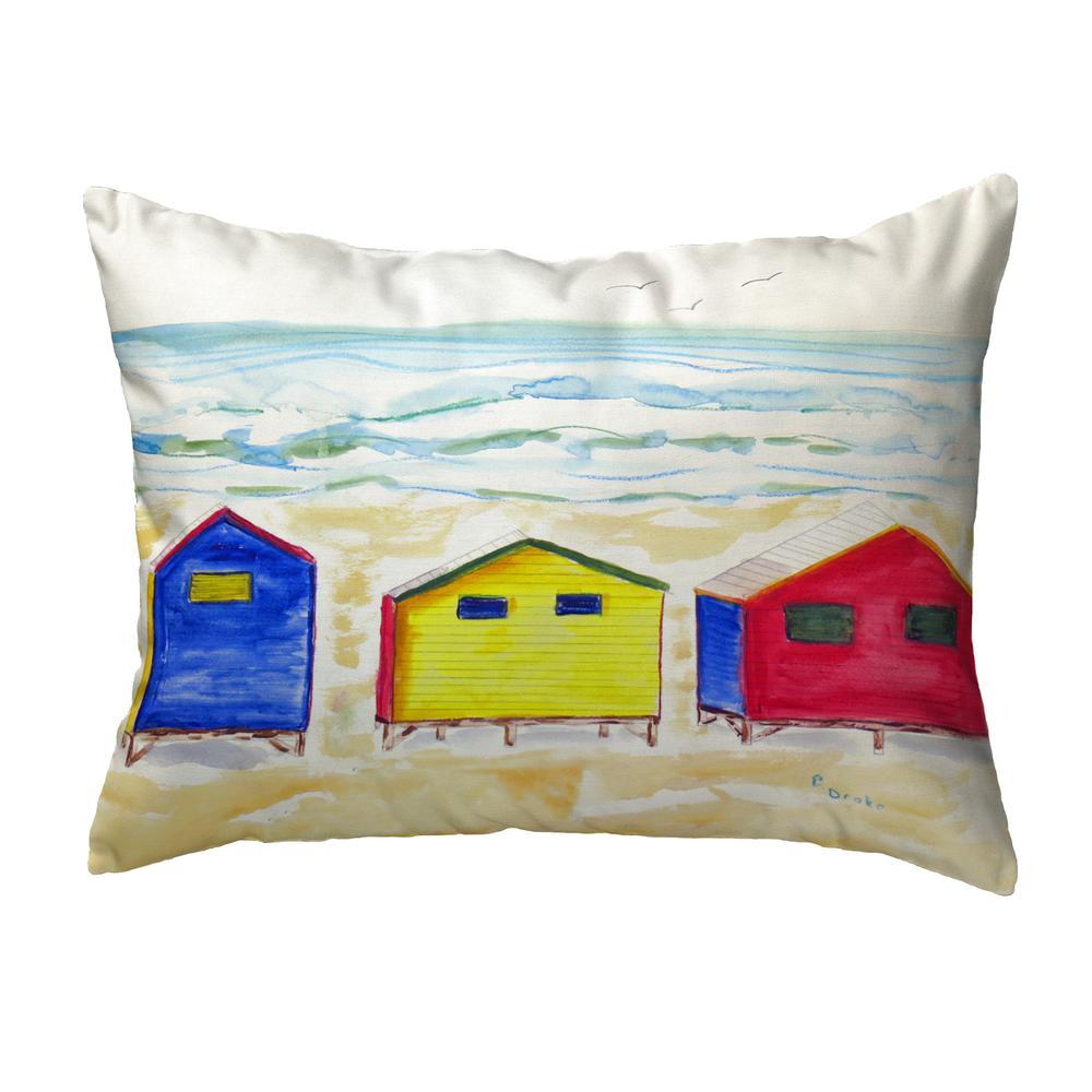 Beach Bungalows No Cord Pillow 16x20. Picture 1