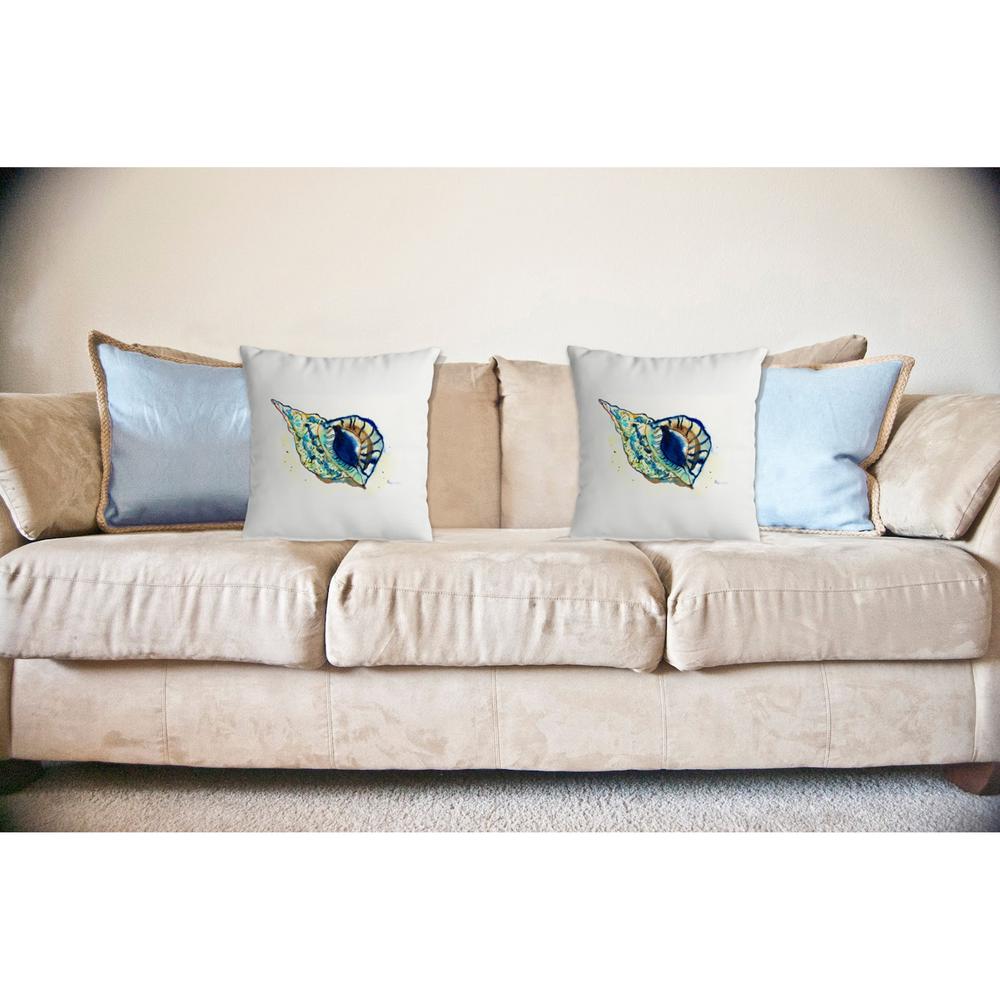 Betsy's Shell No Cord Pillow 18x18. Picture 2