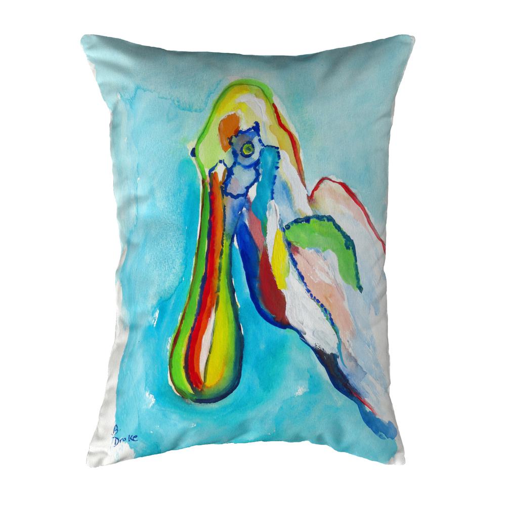 Spoonbill Head No Cord Pillow 16x20. Picture 1
