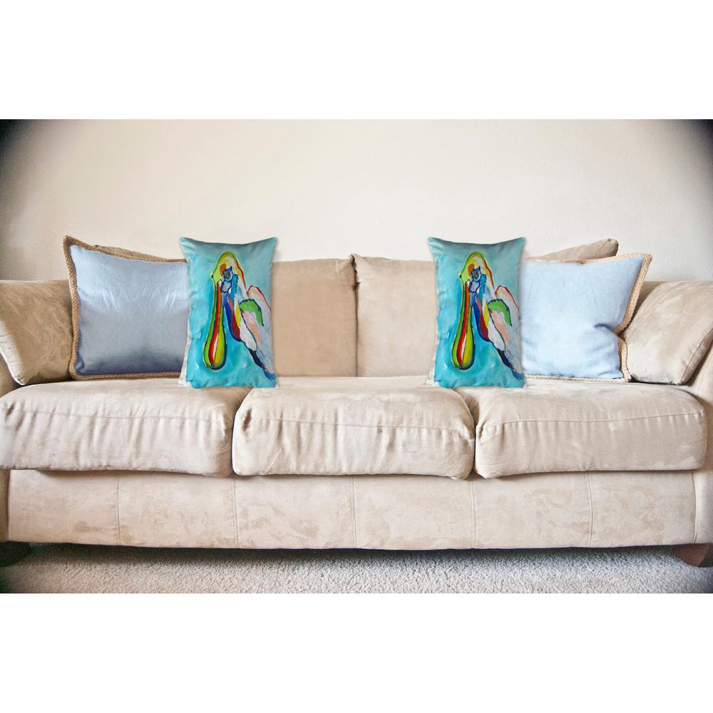 Spoonbill Head No Cord Pillow 16x20. Picture 2