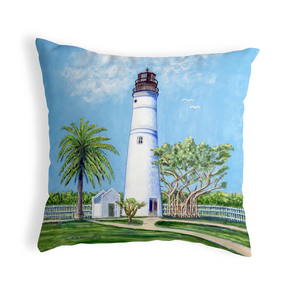 Key West Lighthouse Noncorded Pillow 18x18. Picture 1