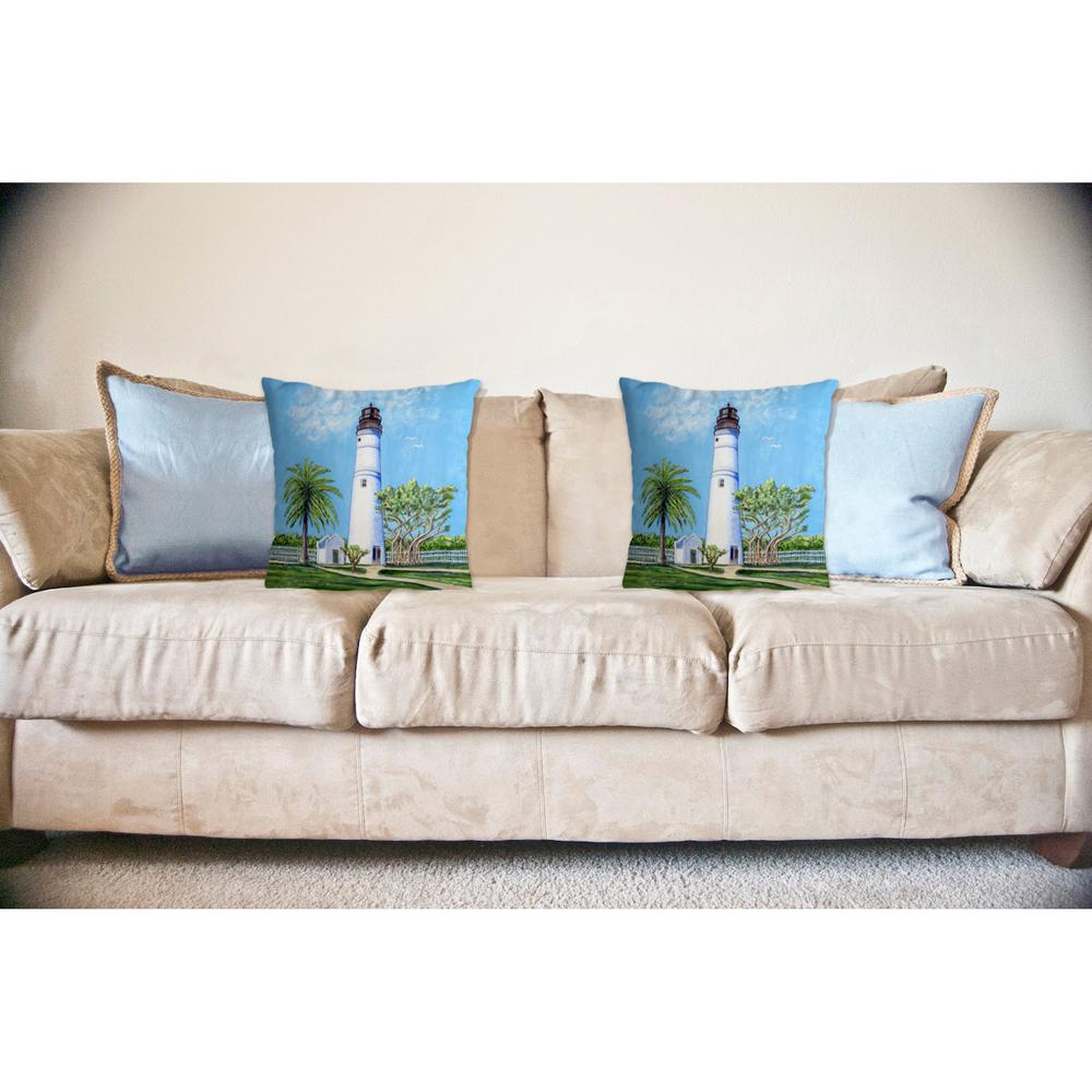 Key West Lighthouse Noncorded Pillow 18x18. Picture 2