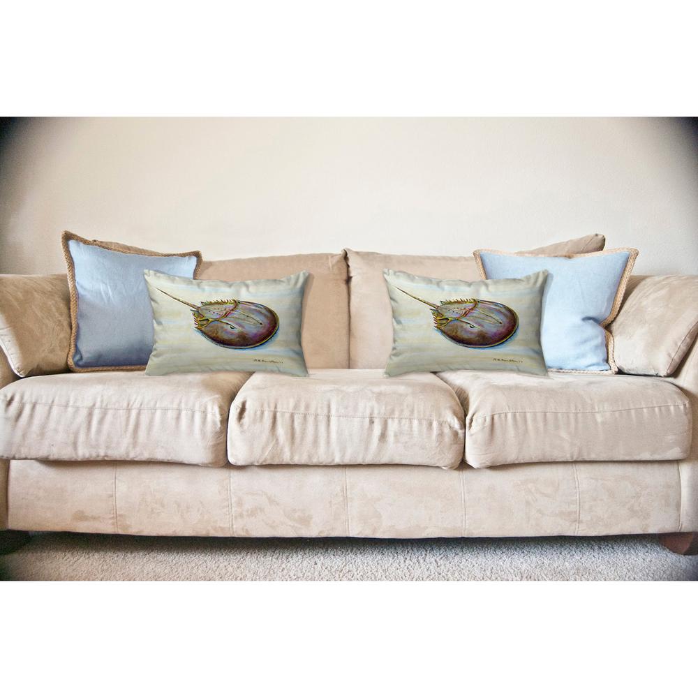 Horseshoe Crab No Cord Pillow 16x20. Picture 2