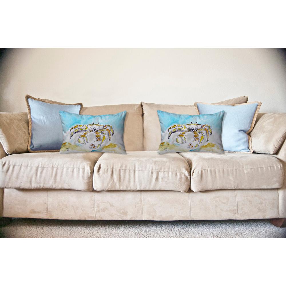 Ghost Crab No Cord Pillow 16x20. Picture 2