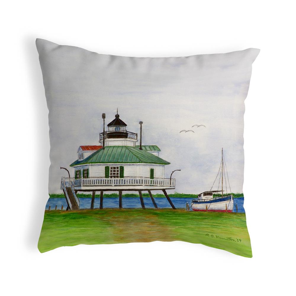 Hopper Strait Lighthouse No Cord Pillow 16x20. Picture 1