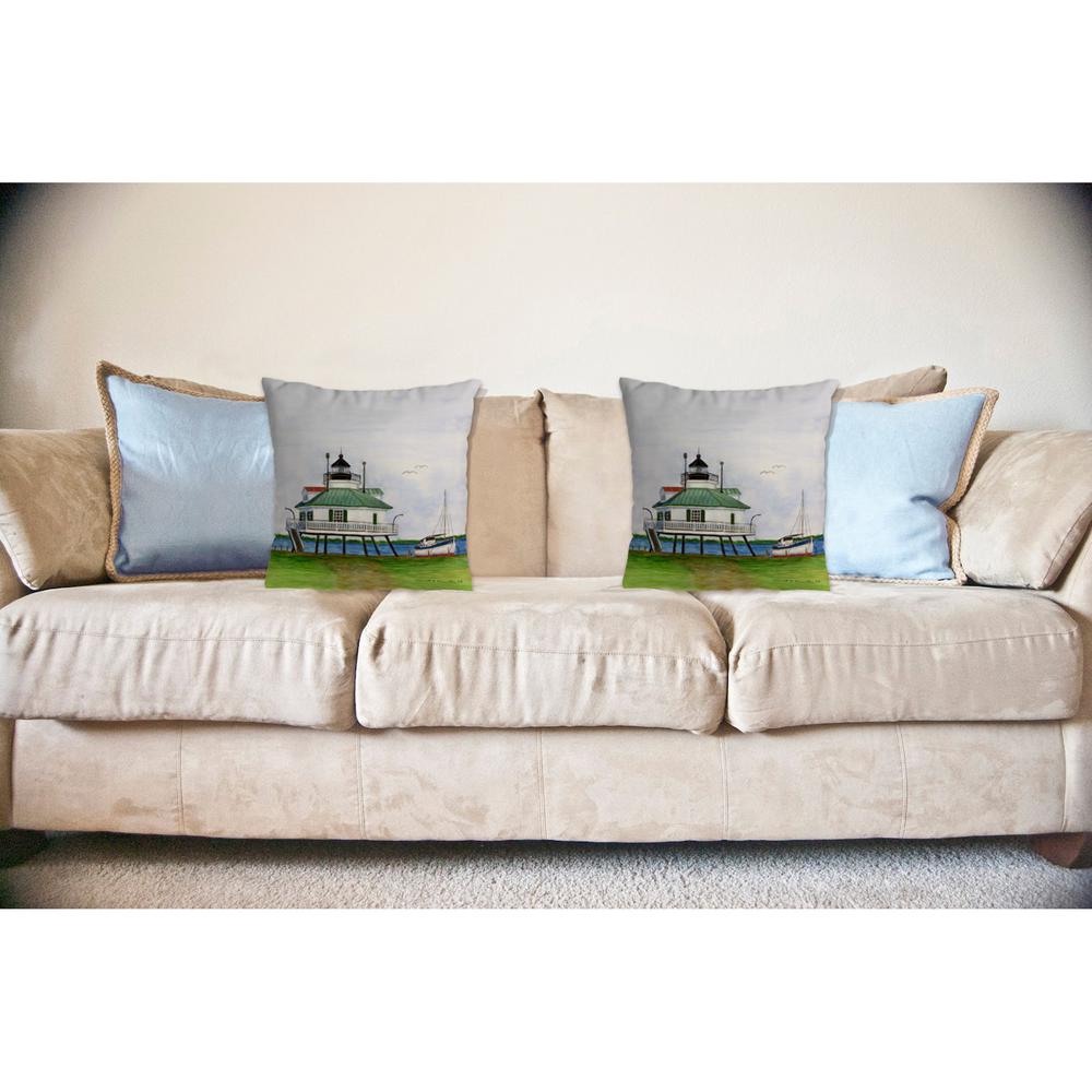 Hopper Strait Lighthouse No Cord Pillow 16x20. Picture 2